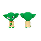Silicone 3D Focal Beads Star Wars Master Yoda Front View