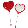 Beadable Heart Shape Handheld Makeup Mirror 5