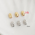 Brass Faceted Tube Metal Beads 3x6 4.5x7mm Geometric Texture 50pcs 5