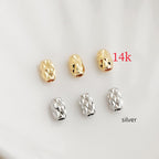 Brass Faceted Tube Metal Beads 3x6 4.5x7mm Geometric Texture 50pcs 5