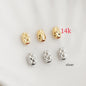 Brass Faceted Tube Metal Beads 3x6 4.5x7mm Geometric Texture 50pcs 5