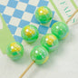 Cream Color Heart Acrylic Beads 16mm Glossy Finish 10pcs 8