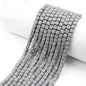 Cube Clay Beads 6mm Solid Color Polymer Matte Finish 10strands 26