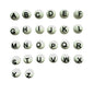 15mm Silicone Letter Beads Alphabet A-Z Solid Color Printed 26pcs 2