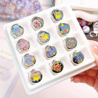 Christmas Square Acrylic Beads 16mm Gingerbread House Design 10pcs 4