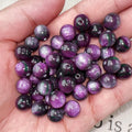 Oil Painting Gradient Resin Beads 10mm Round Opal Glitter 100pcs 3