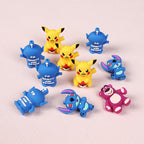Silicone 3D Focal Beads Pikachu Stitch Purple Bear Text 20pcs 4