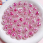 Sparkling Round Acrylic Beads 16mm Crackled Glass Effect 10pcs 2