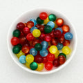 Jelly Color Imitation Cat Eye Resin Round Beads 8mm 10mm 100pcs 6