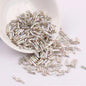 Plating Metallic Color Twisted Bugle Glass Beads 6mm 2500pcs 7