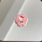 Flower Acrylic Beads 25mm Hello Kitty Pattern Pastel Colors 10pcs 2