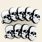 Silicone Focal Beads Knife Skull Biting Knife Design 20pcs
