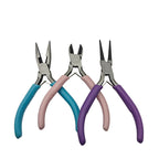 Carbon Steel Jewelry Pliers Set 110mm and 125mm with Pastel Handles 2