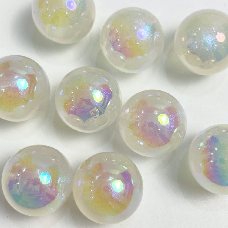 Glow Acrylic Beads 16mm Light In The Dark Pastel Colors 50pcs 4