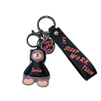 Resin Bear Keychain Cartoon Sweater Pastel Colors Smile 5