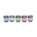 Silicone Focal Beads Panda Pastel Colors Expressions 10pcs 3