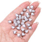 Makaron Heart Acrylic Beads 8x7mm Two Tone Translucent 60pcs 24