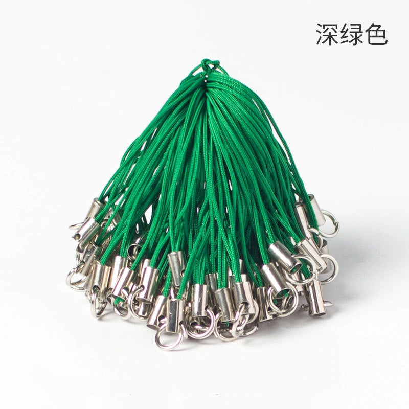 Polyester Iron Aluminum Phone Strap 58mm Colorful 100pcs 20