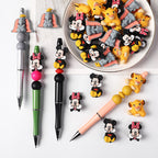 Silicone 3D Focal Beads Disney Mickey Minnie Simba Dumbo Front Facing 20pcs 6