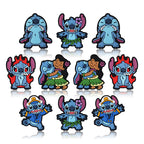 Silicone Focal Beads Disney Stitch Smiling Face 20pcs