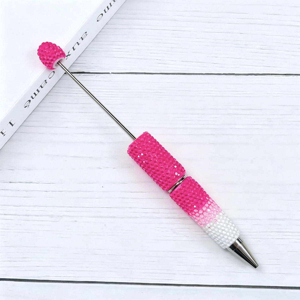 Creative DIY Candy Color Matching Rhinestones Beadable Pen 13