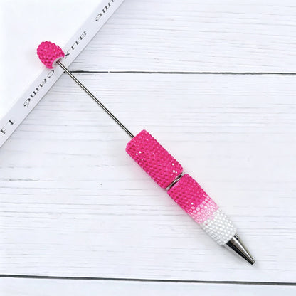 Creative DIY Candy Color Matching Rhinestones Beadable Pen 13