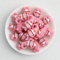Best Mom Ever Pink Silicone 3D Focal Beads 20pcs