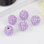 Bubblegum Ball Rhinestone Beads 12mm Multicolor Sparkle 50pcs 17