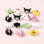 Silicone 3D Focal Beads Sanrio Avatar Smiling Faces Mixed Set 20pcs 2