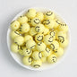 15mm Smiley Face Printed Round Silicone Beads  50pcs 4