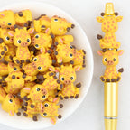  3D Cartoon Giraffe Silicone Focal Beads 20Pcs
