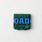 Silicone Focal Beads Dad Theme Legendary Dad Best Ever 20pcs - Leaf Dad / 1 Piece