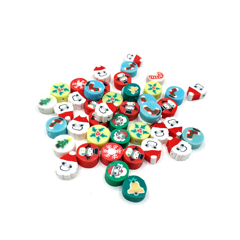 Animal and Plant Series Flat Clay Beads Colorful Polymer 100pcs 6