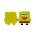 Silicone 3D Focal Beads SpongeBob Yellow Joyful Face