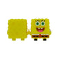Silicone 3D Focal Beads SpongeBob Yellow Joyful Face