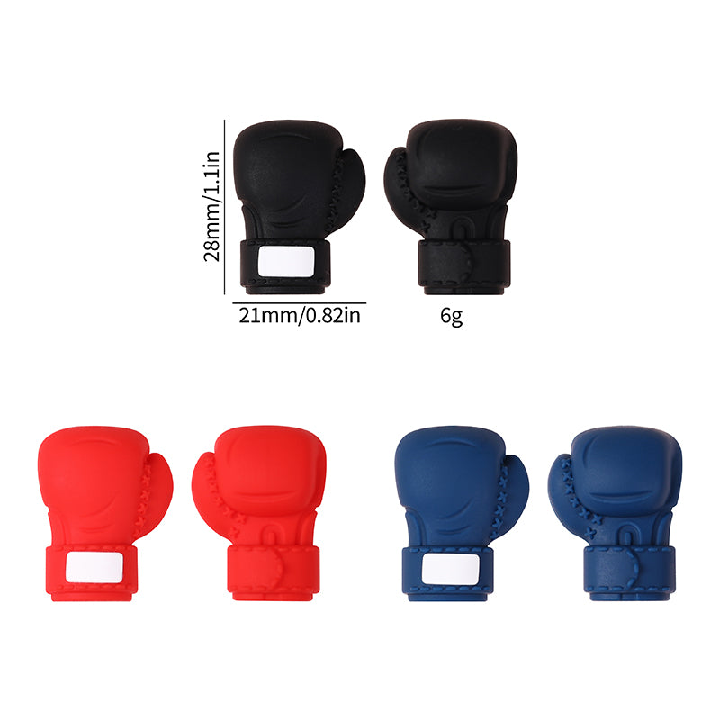 Silicone 3D Focal Beads Boxing Gloves White Label 20pcs 10