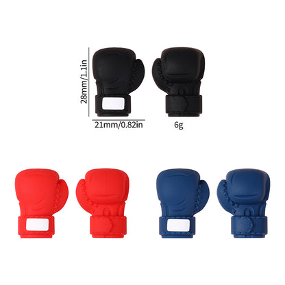 Silicone 3D Focal Beads Boxing Gloves White Label 20pcs 10