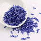 Plating Metallic Color Twisted Bugle Glass Beads 6mm 2500pcs 30