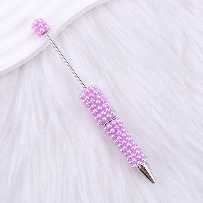 Creative DIY Full Coverage Pearl Rhinestones Beadable Pen 13