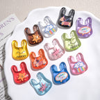 Transparent Handbag Acrylic Beads 25mm Cartoon Pattern Printed 10pcs 2