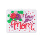 Silicone Focal Beads Mother Day Circle Badge Smiling Face 20pcs 12