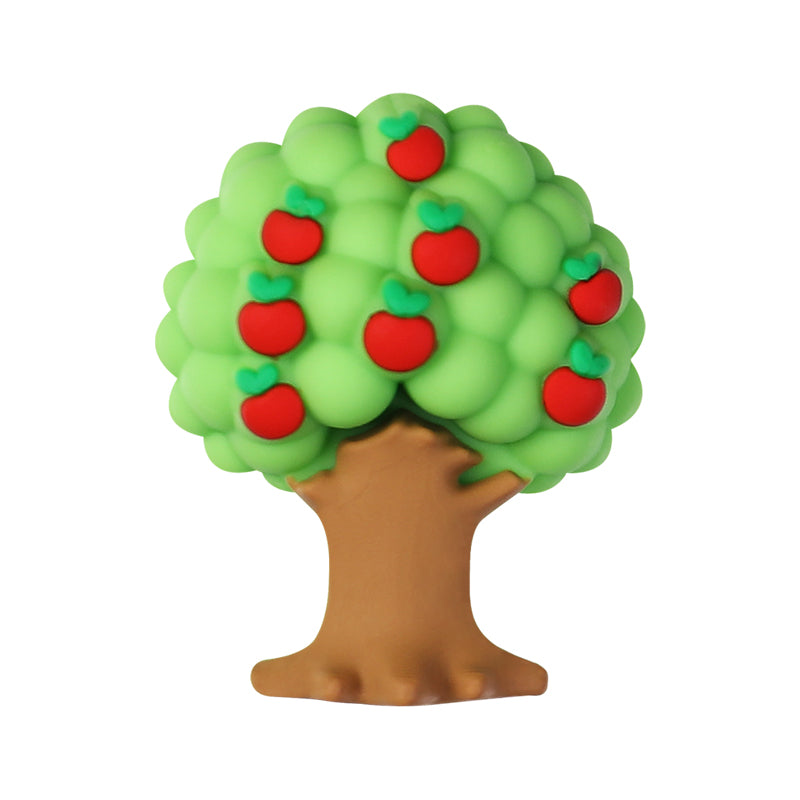 Silicone 3D Green Tree and Potted Plant Focal Beads 20pcs 13