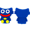 Silicone 3D Focal Beads Sit Smile Bobby Face Front Sitting Pose