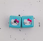 Candy Colored Hello Kitty Square Acrylic Beads 15mm Lively 10pcs 6