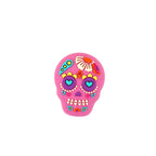 Silicone 3D Focal Beads Halloween Pink Skull Heart Eyes Layered Flowers 20pcs