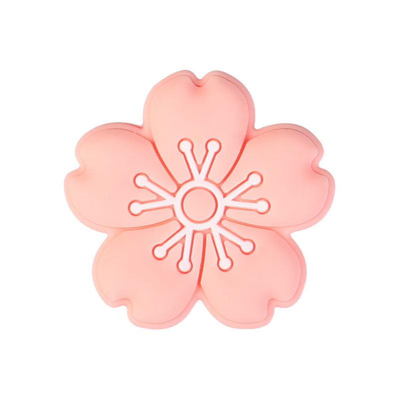 Floral 3D Silicone Focal Beads Assorted Flower Shapes 20pcs 11