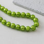 Lampwork Glass Beads Round Wrinkle Silver Foil Filled 8mm 12mm 5pcs 12