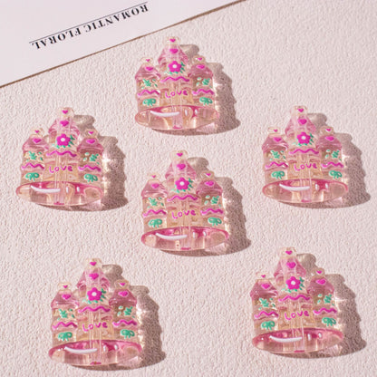 Fantasy Castle Resin Beads 24mm for Jewelry Making 20pcs 9