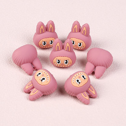 Silicone 3D Focal Beads Bunny Labub Unique Expressions 20pcs