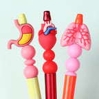 Silicone 3D Focal Beads Cartoon Organs Anatomical Shapes 20pcs 9